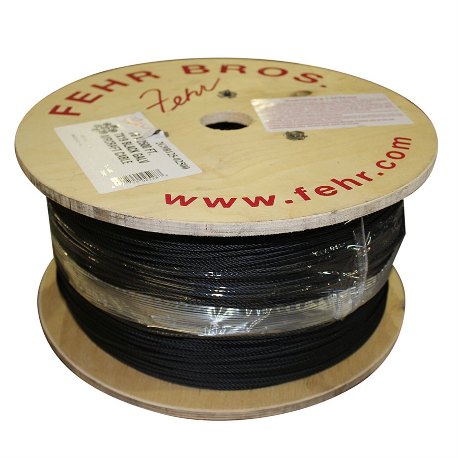 Aircraft Steel Cable Wire Rope 500' 3/8" 7x19 Hot Dipped Galvanized Steel Cable 