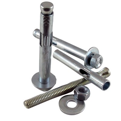 100 EARTH BOLTS Soil Anchor Pegs Steel Zinc Plated 20 x 6 cm Ø 5 MM 