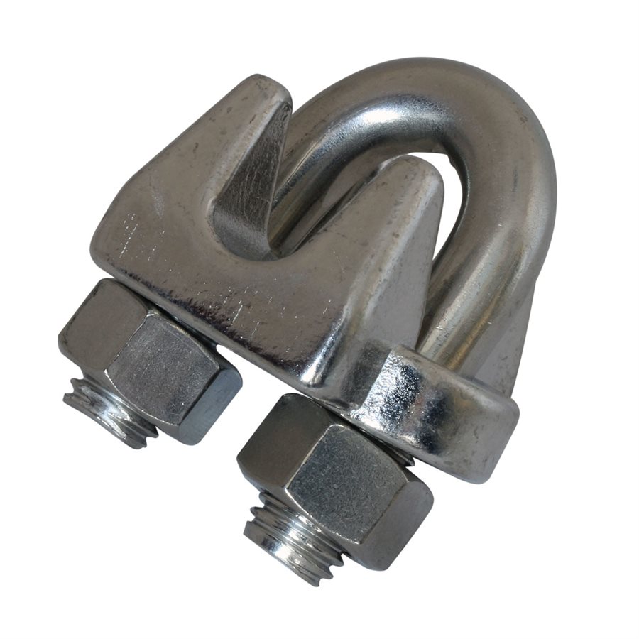 Details about   20pcs New M4 3/16 Inch 304 Stainless Steel Saddle Clamps Cable Wire Rope Clips 